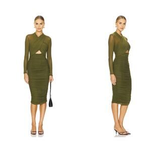 Bardot Aliyah Dress in Khaki
